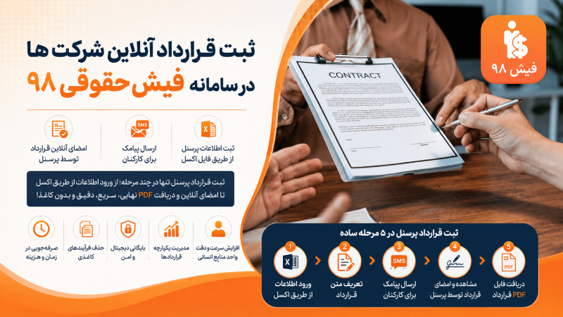 ثبت قرارداد آنلاین پرسنل شرکت